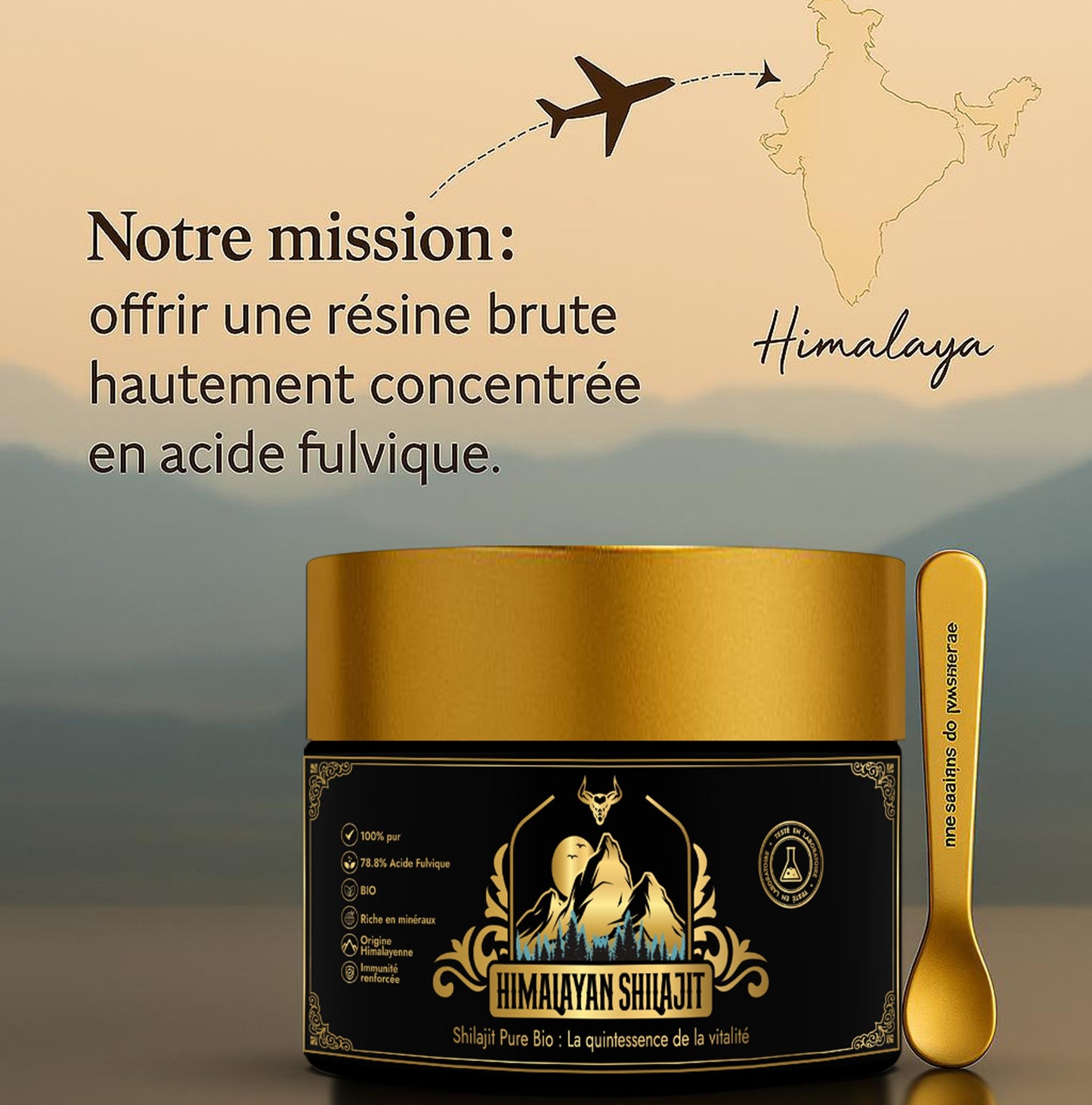 Shilajit Pur de l’Himalaya – Résine Bio Premium