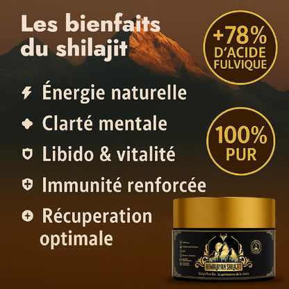 Shilajit Pur de l’Himalaya – Résine Bio Premium
