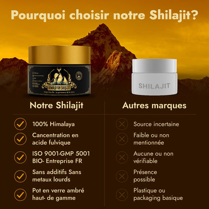 Shilajit Pur de l’Himalaya – Résine Bio Premium