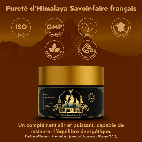Shilajit Pur de l’Himalaya – Résine Bio Premium